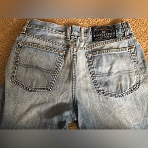 Mens Lucky Jeans 30 Short 28” Inseam Mechanic Denim Loose Fit *read Description